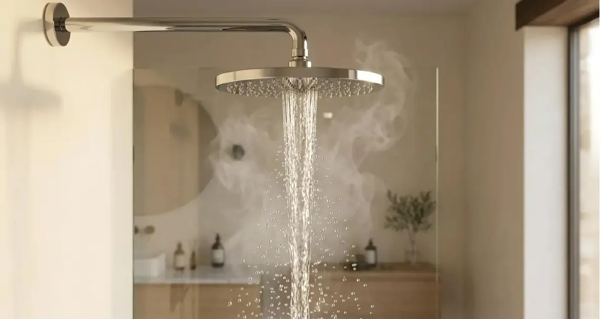 Ducha de agua caliente, ejemplo de uso típico que afecta el dimensionado del termo
