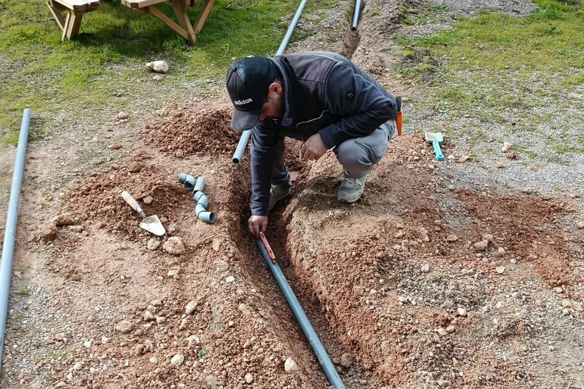 Instalación de canalización exterior